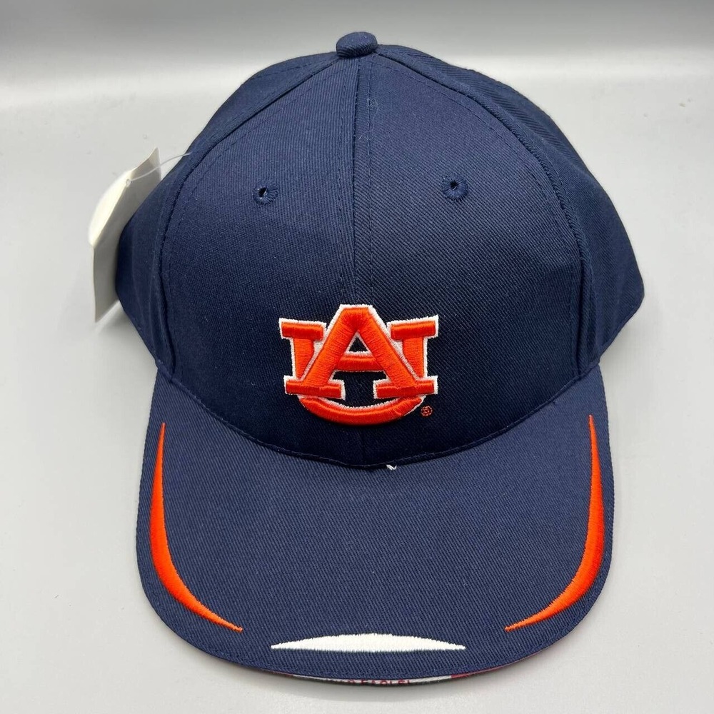 Vintage Auburn Tigers Hat Men Blue NCAA Snap Back Cap New